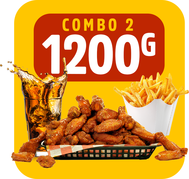 Chicken Wings + Frite+ Sauce Dòz + 1 Boisson <span class="pr"> 1200Gdes</span>